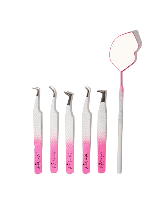 Pink/White Tweezers